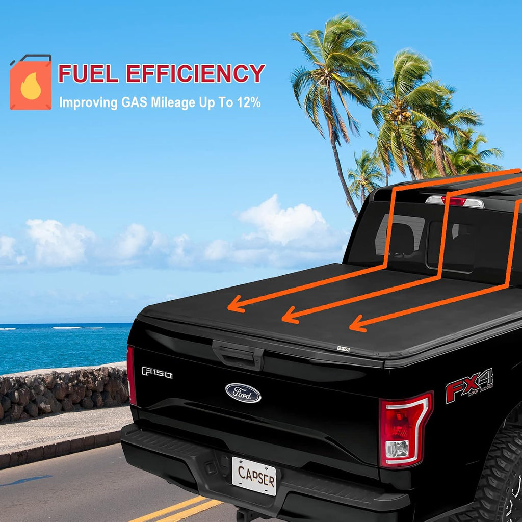5.5 FT Soft Tri-Fold Truck Bed Tonneau Cover M517