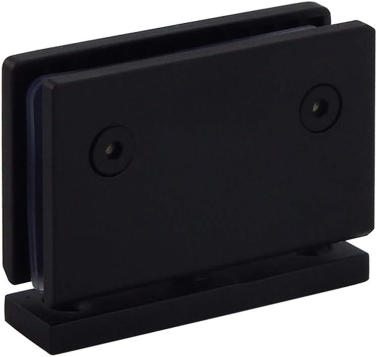 Heavy Duty 90 Degree Frameless Pivot Glass Shower Door Hinge Replacement Parts, 304 Stainless Steel Black M636