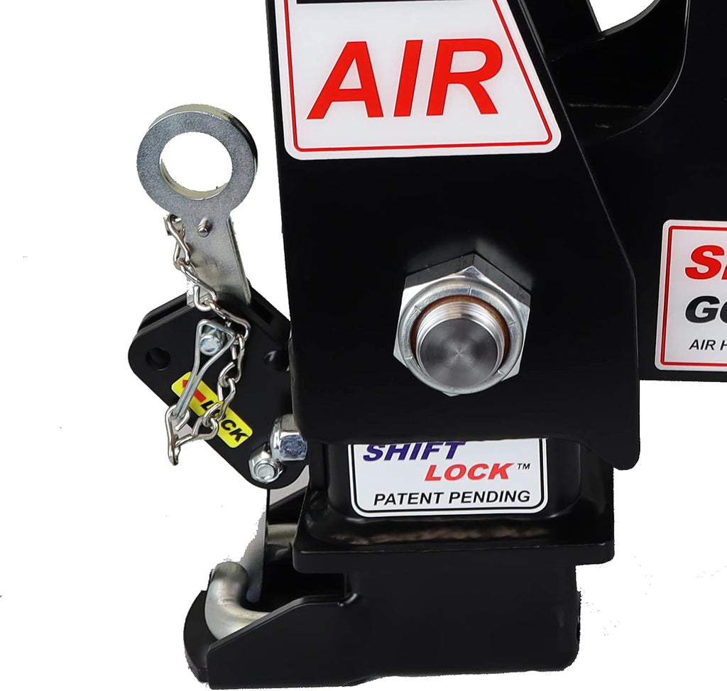 Gooseneck Air Hitch & Coupler, Round 4" Straight Pin 30K SL V591