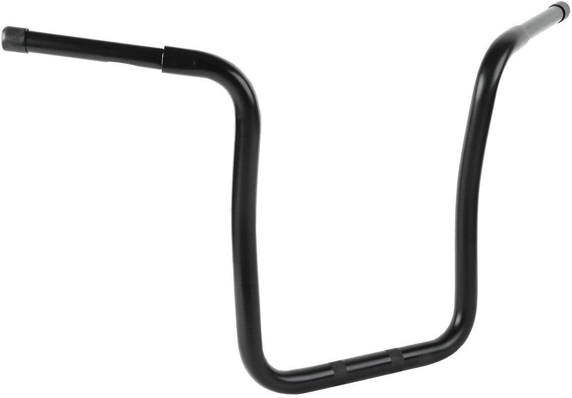 Black 18" Rise 1-1/4" Drag Bar Handlebar S772