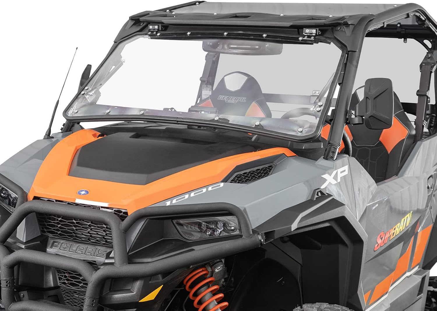 3-in-1 Flip Windshield 1/4 Thick Polycarbonate V70249