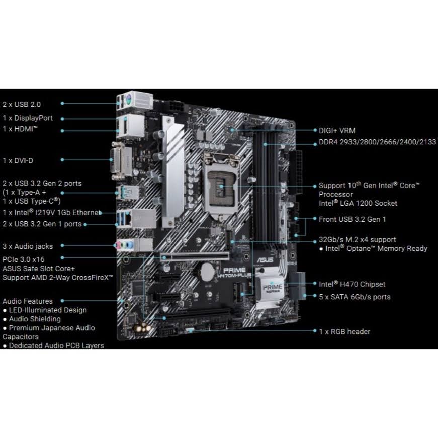 Prime H470M-PLUS Motherboard O544
