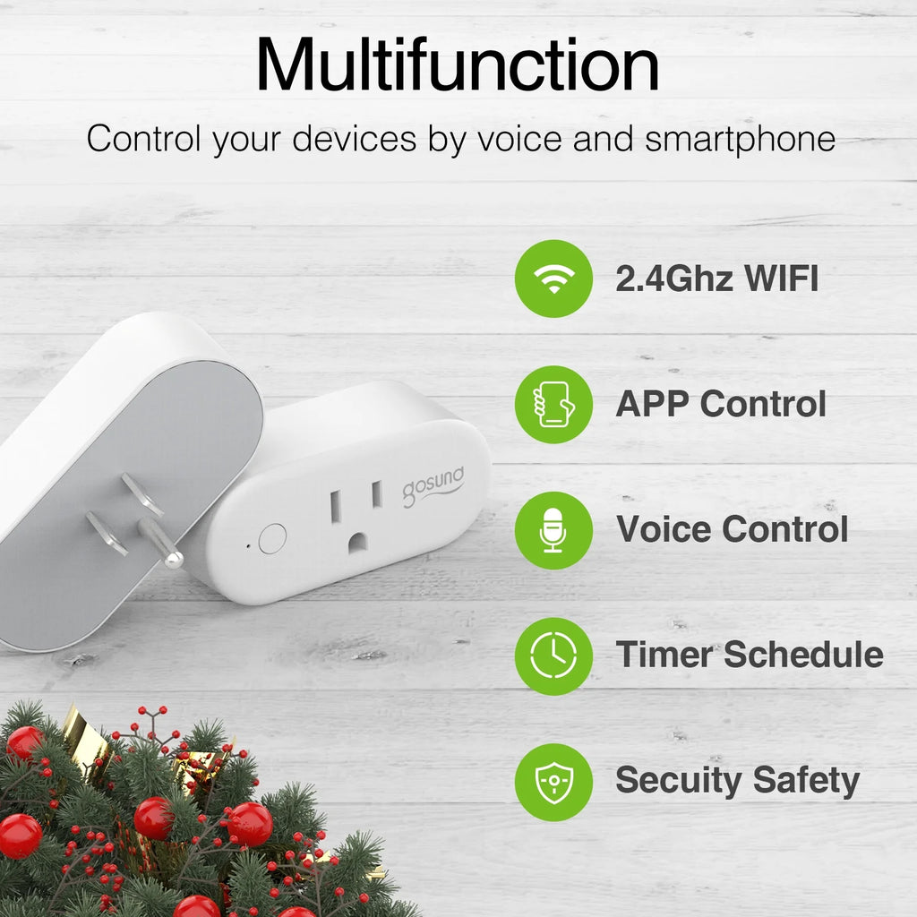 4 Pack Smart Plug with Timer A3135