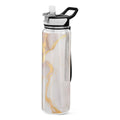 Pink and Golden Marble 32oz Tritan Leakproof Water Bottle with Straw X319