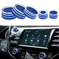Orange 5PCS Center Console Knobs Cover Trim Decor A5640