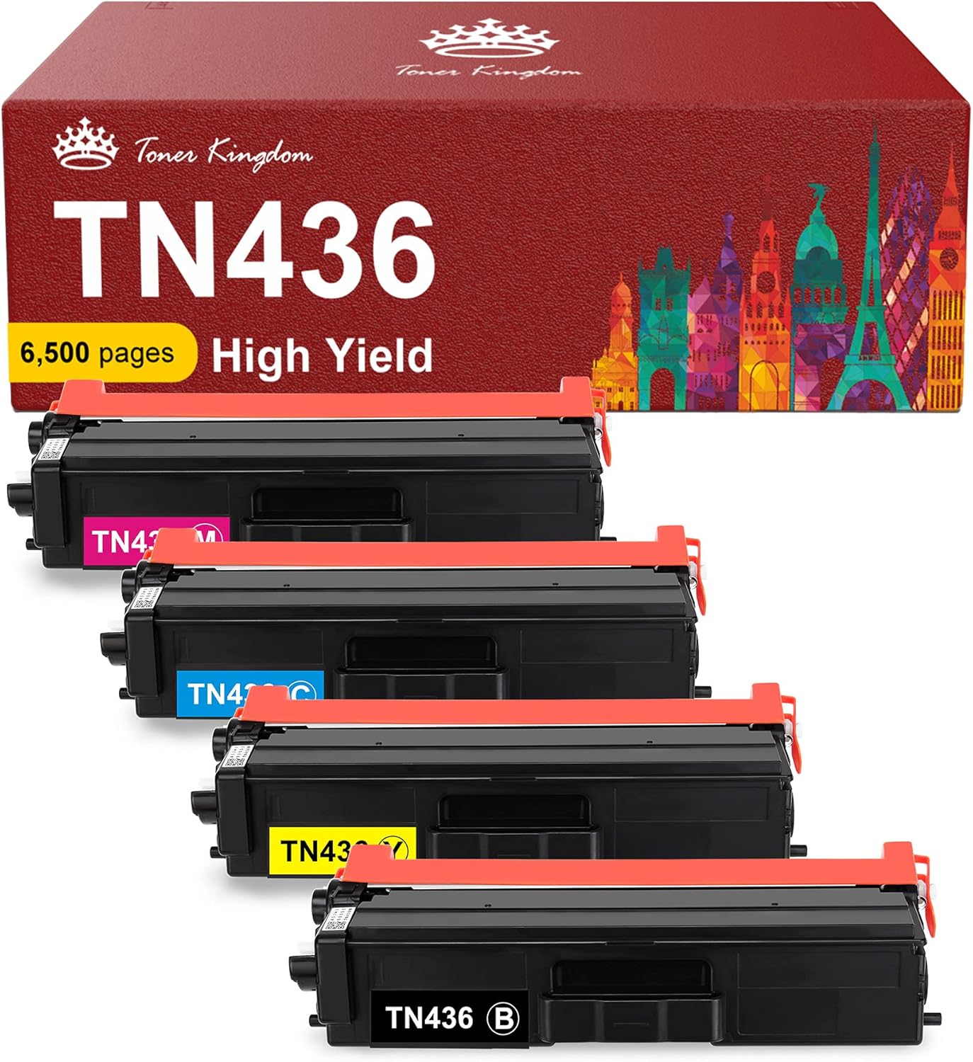 Compatible Toner Cartridge for Brother Printer (4 Packs) M1866