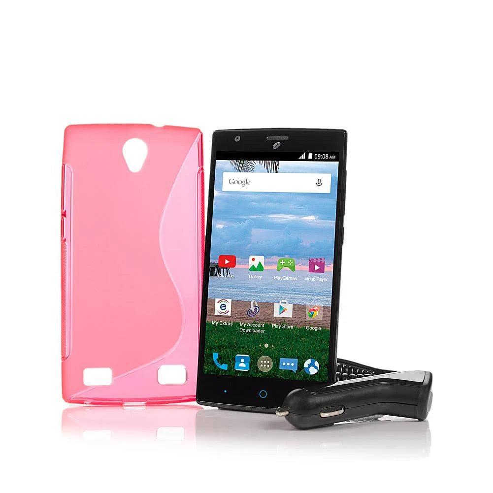 16 GB ZTE Zmax with Pink Case F428021