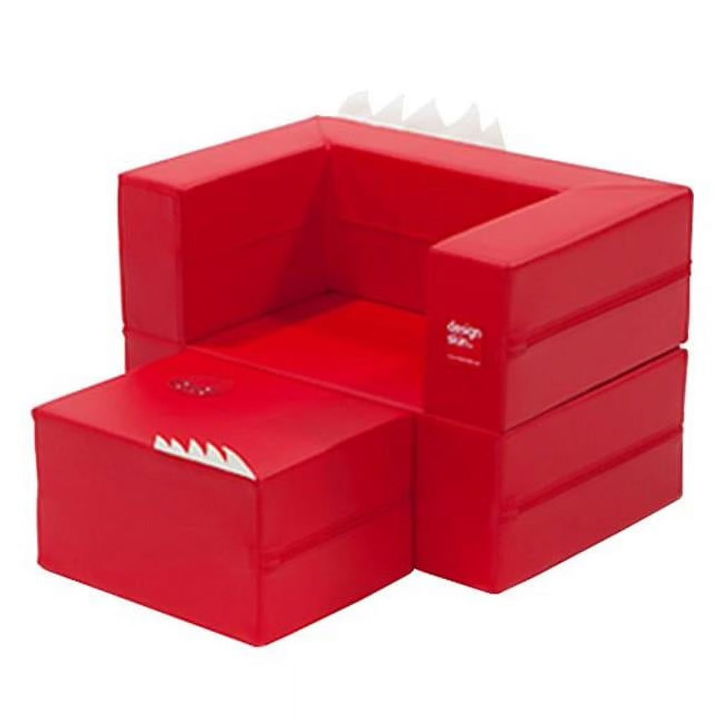 Red Transformable Play Sofa L126