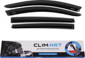 4 pcs Dark Smoke Tape-on Window Deflectors K410