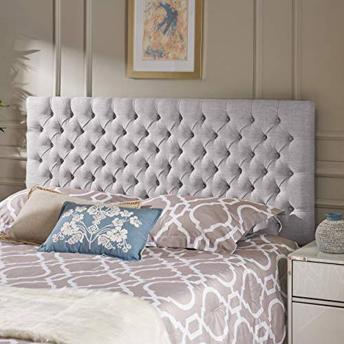 Tufted Fabric Headboard, Queen/Full, Sand U142467