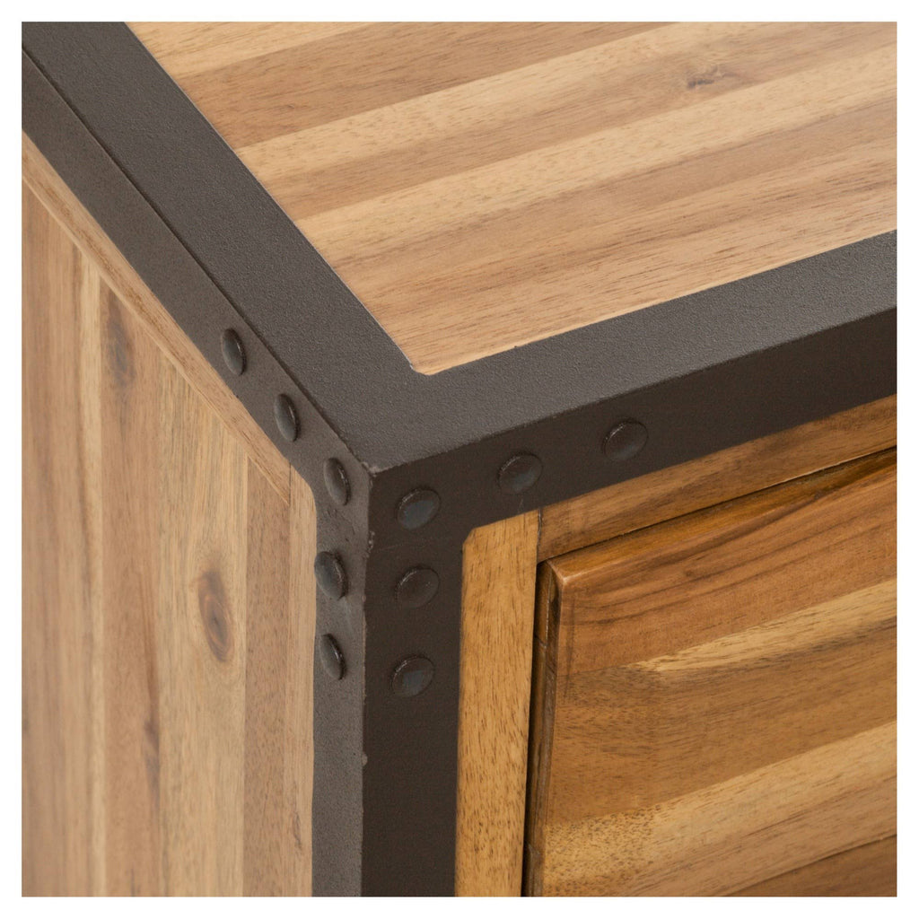 Acacia Wood End Table Natural F3166