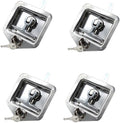 4Pcs T-Handle Lock 304 Stainless Steel Trailer Door Latch with Gasket Y5666