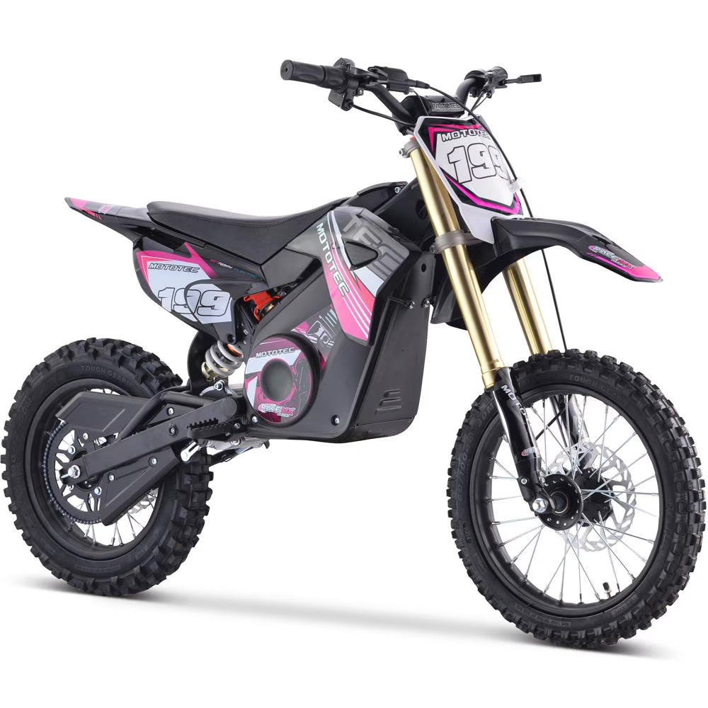 Pink Electric Dirt Bike 1500w 48v Lithium Y253901