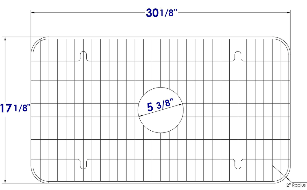 Stainless Steel Protective Grid for Kitchen Sinks X486