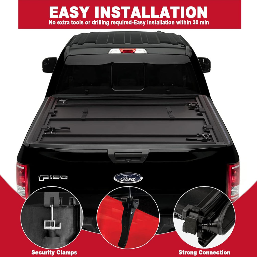 5.5 FT Soft Tri-Fold Truck Bed Tonneau Cover M517