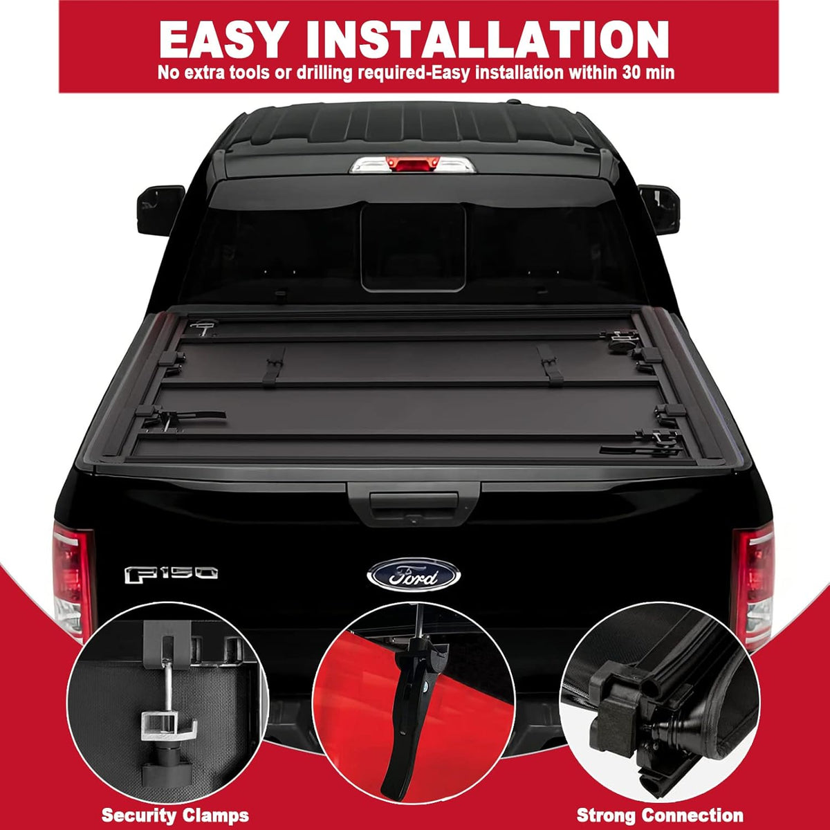 5.5 FT Soft Tri-Fold Truck Bed Tonneau Cover M517