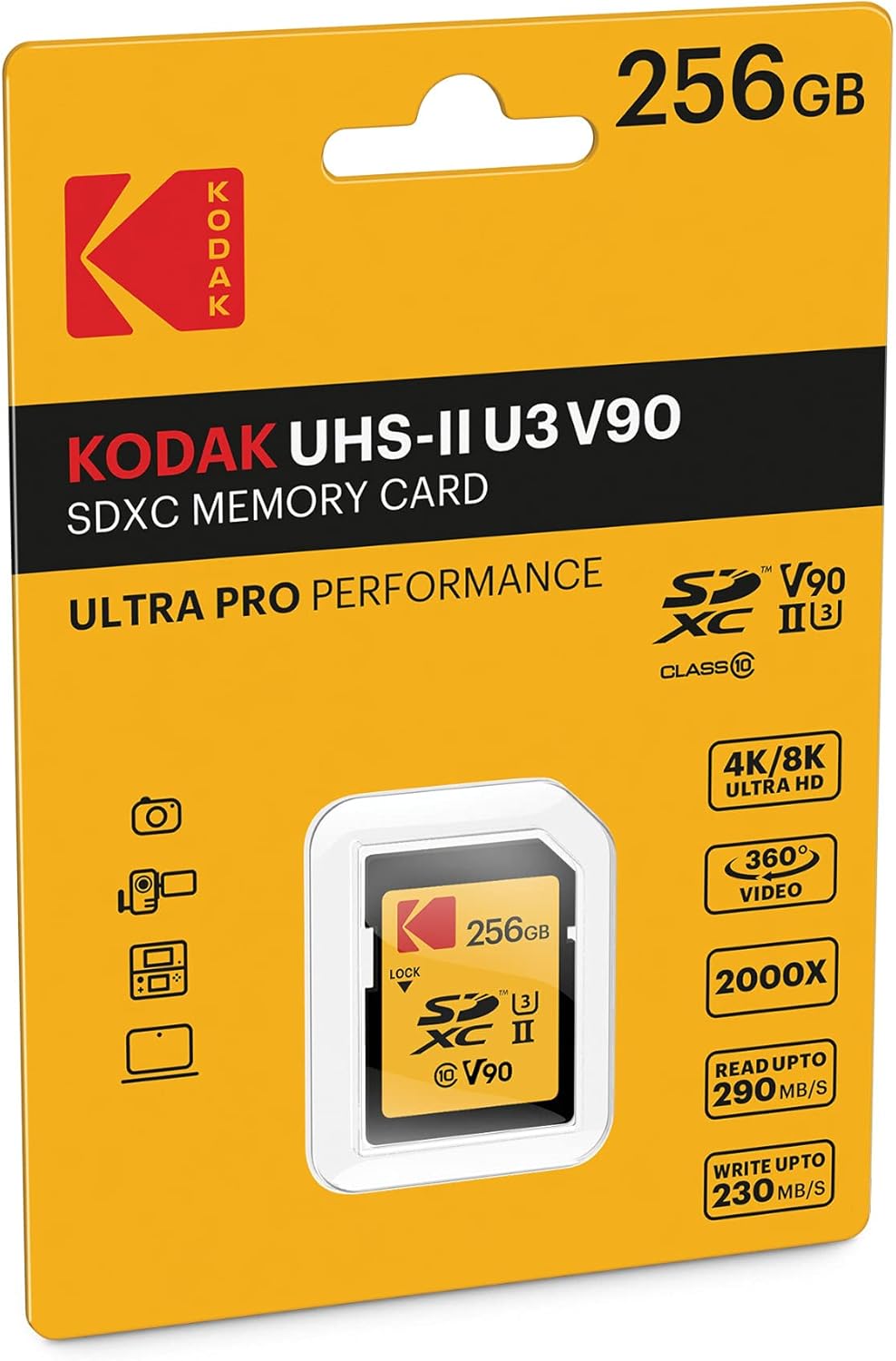 128GB UHS-II U3 V90 SDXC Memory Card B22046