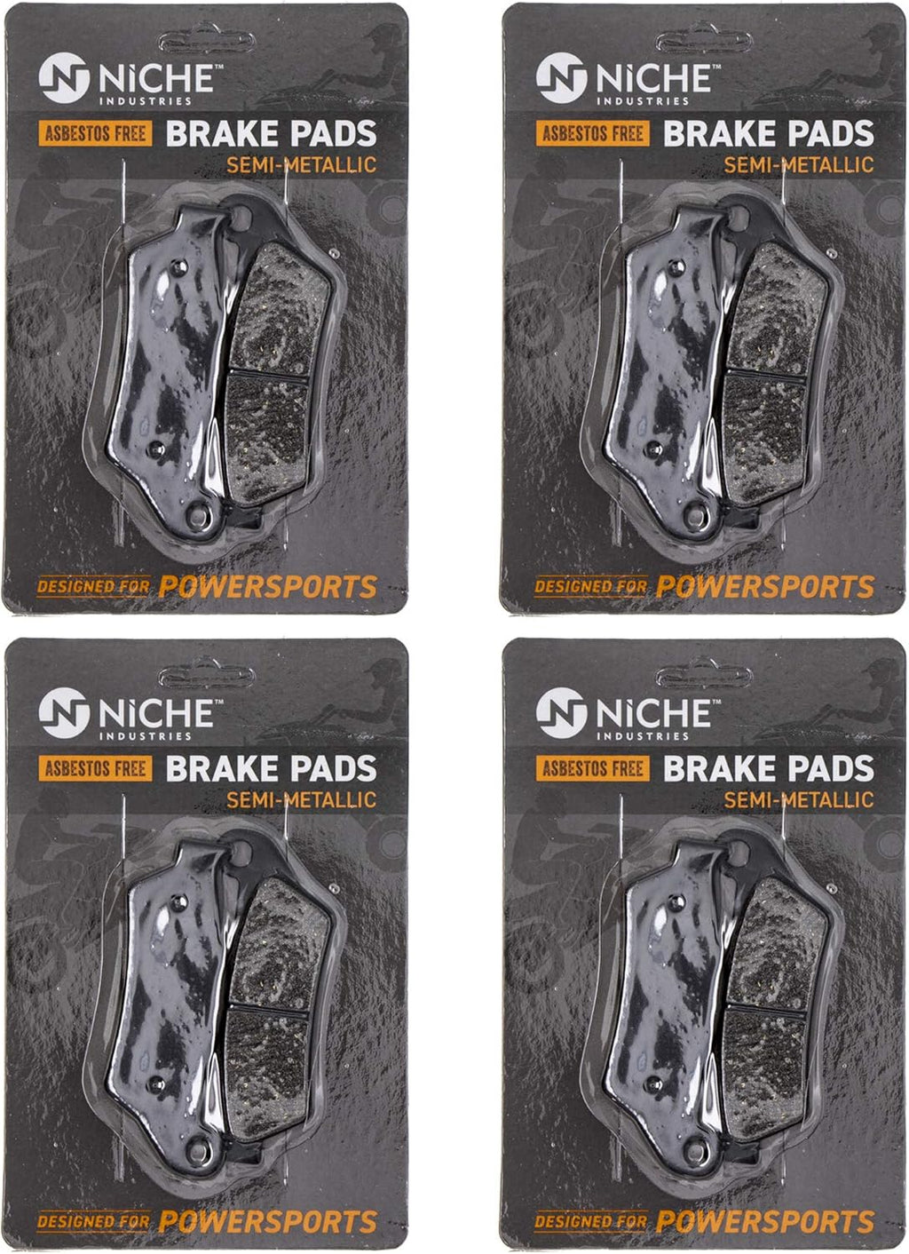 Rear Semi-Metallic Brake Pad Set 4 Pack X394