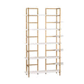 White and Gold Shelving Unit I59930