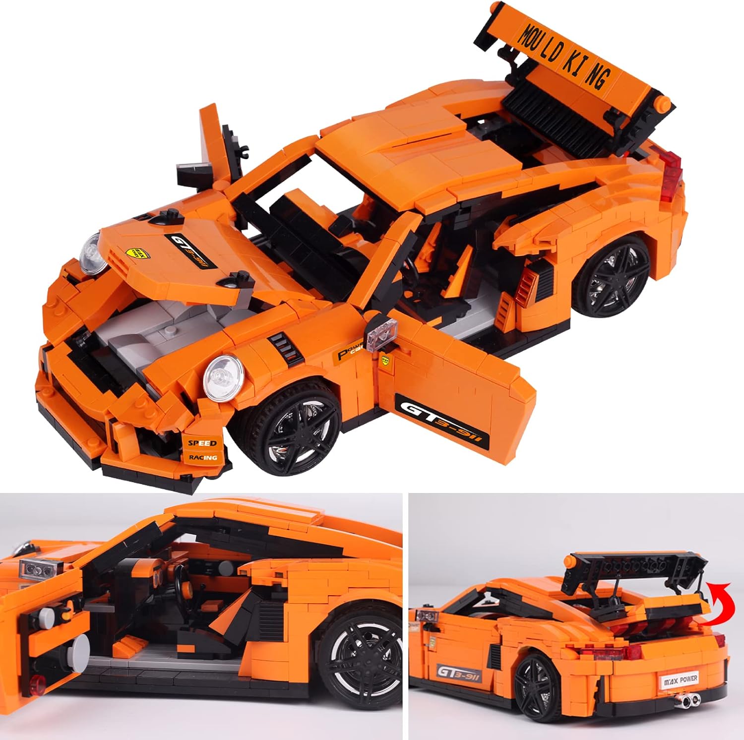 1:14 Scale 1075 Pcs Racing Car Building Blocks Set A234
