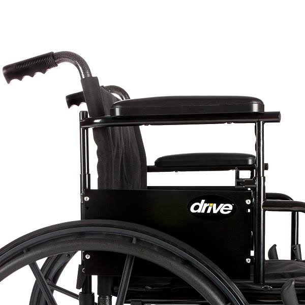 Lightweight Dual Axle Wheelchair with Adjustable Detachable Arms, Elevating Leg Rests, 20x22 G28034