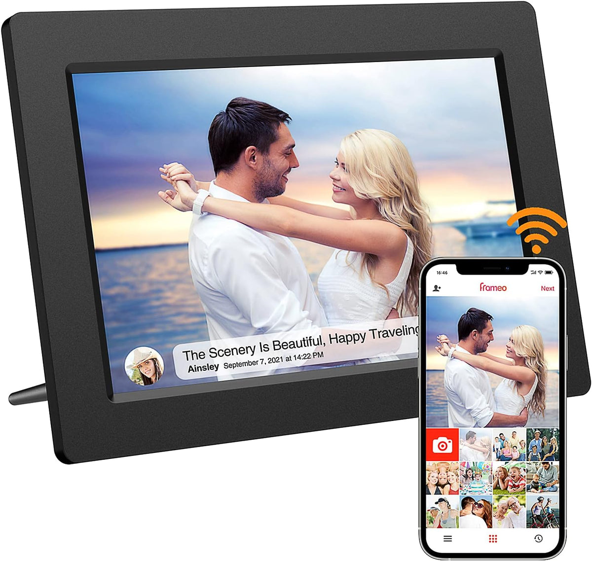 10.1 Inch WiFi Digital Photo Frame with IPS Touch Screen W3186