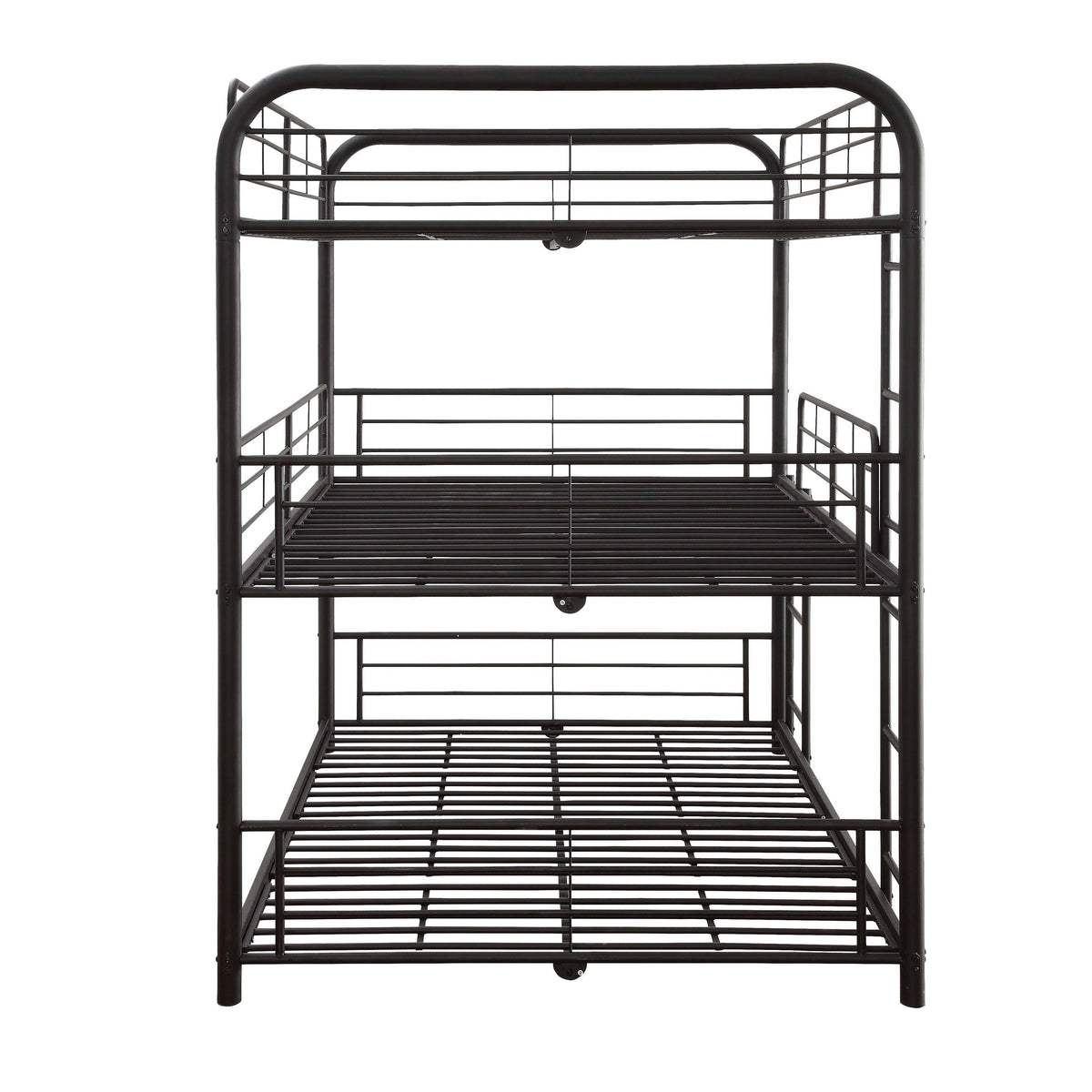 Triple Bunk Bed Full Sandy Black G80621