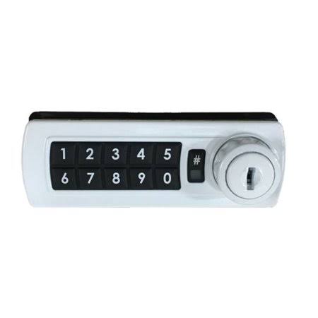 White Left Handed Electronic Keypad Cabinet Lock B98758