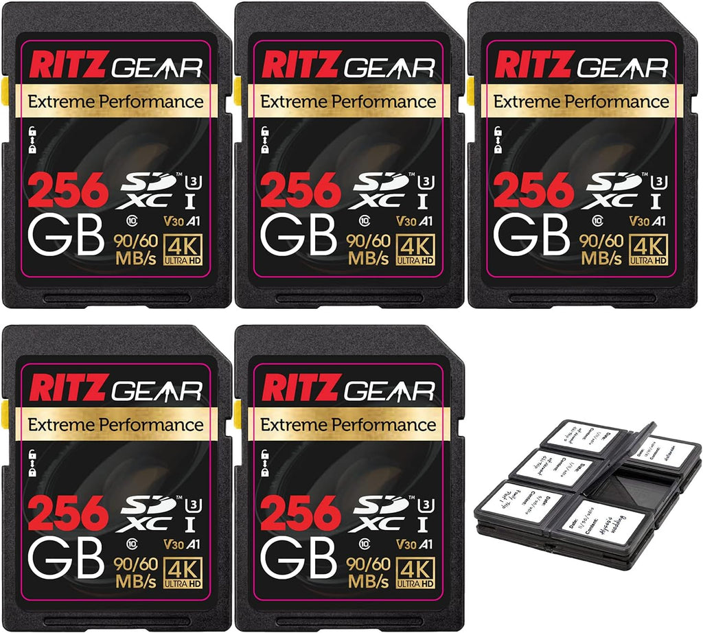 64GB UHS-I SDXC V30 Memory Card 3 Units + Holder Pack of 2 D583