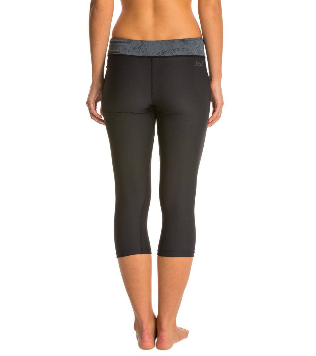 Black/Ash Calf Length Sport Tight UV Wetsuit X270