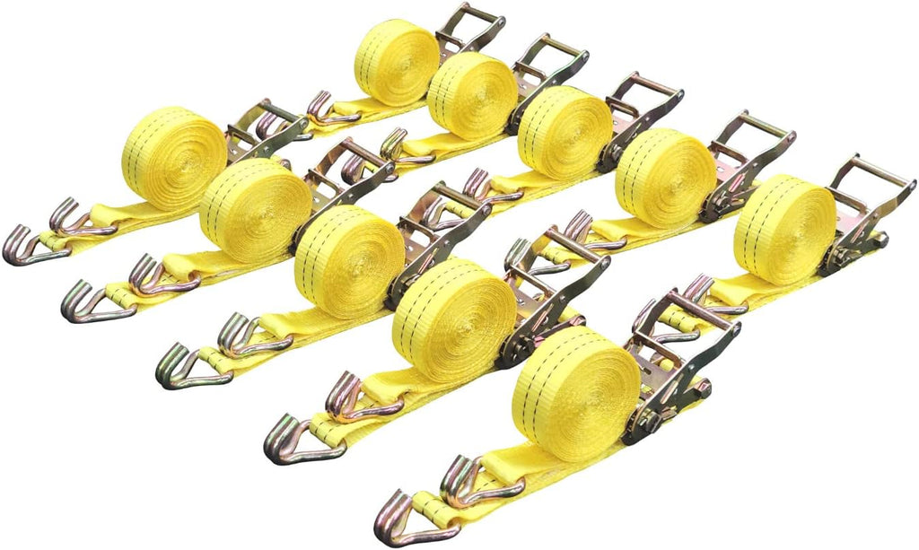 10 Pack 1.5" x15' Ratchet Strap 4400 lbs L17349