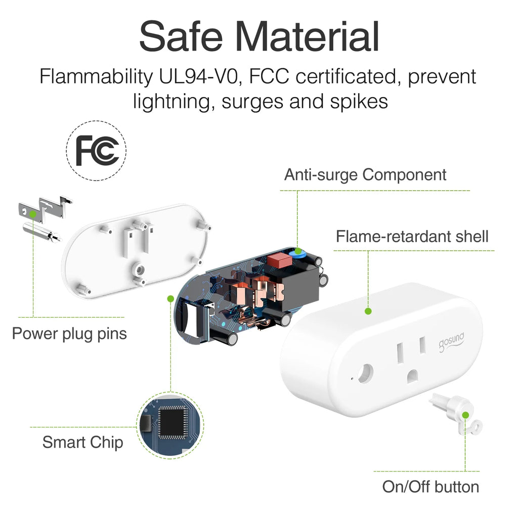 4 Pack Smart Plug with Timer A3135