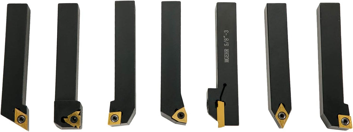 7 Pcs Carbide Lathe Cutting Tools Set I505