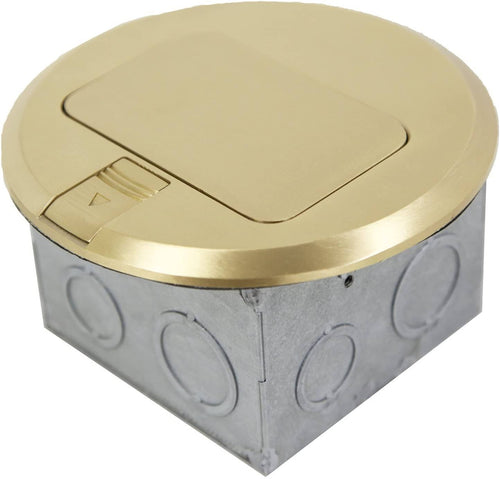 1-Gang 20A Tamper Weather Resistant Pop-Up Floor Box Assembly Kit L391035