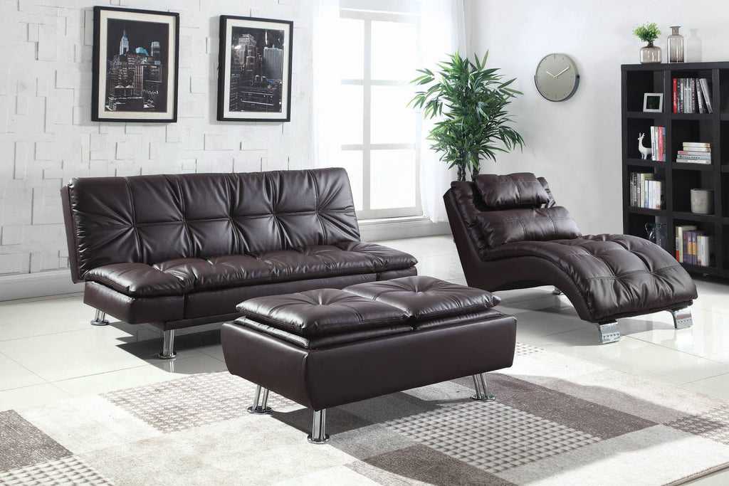 Brown Sofa Bed D1253