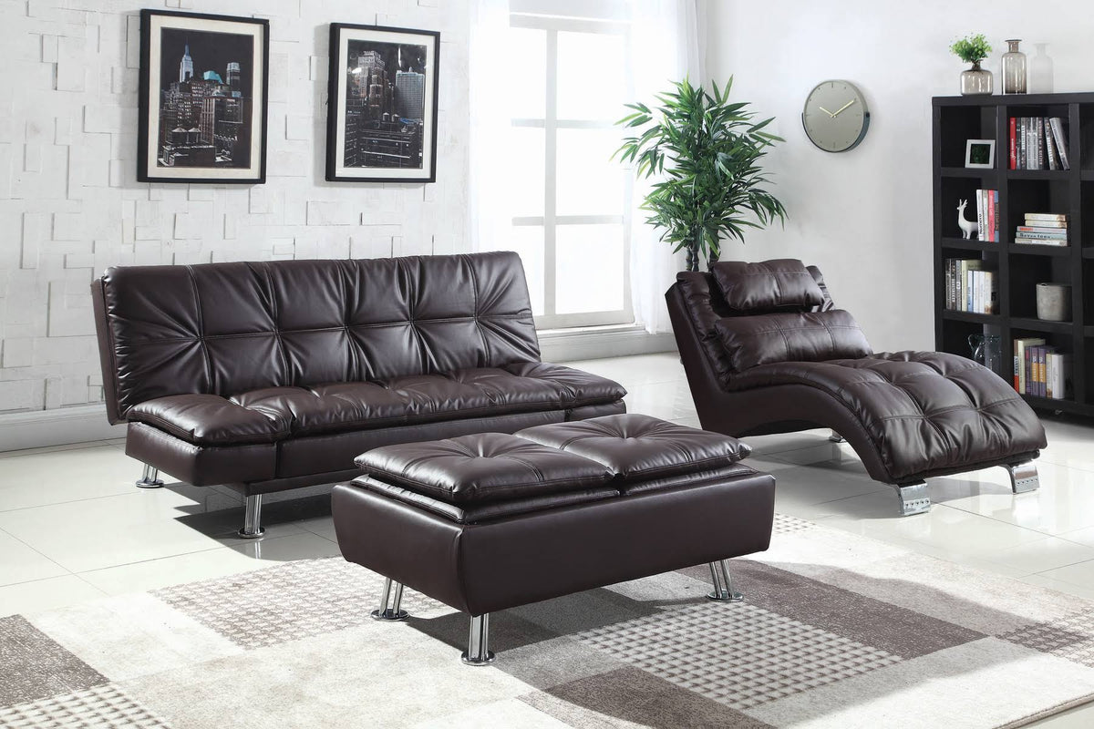 Brown Sofa Bed D1253