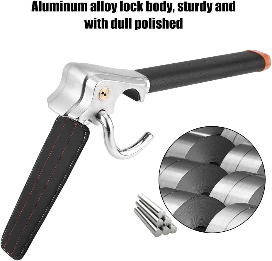 Folding Steering Wheel Lock with Keys L524246