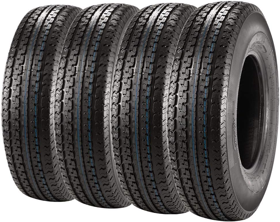 Set of 4 Radial Trailer Tires ST235/80R16 Load Range E 10PR Speed Rating N X984