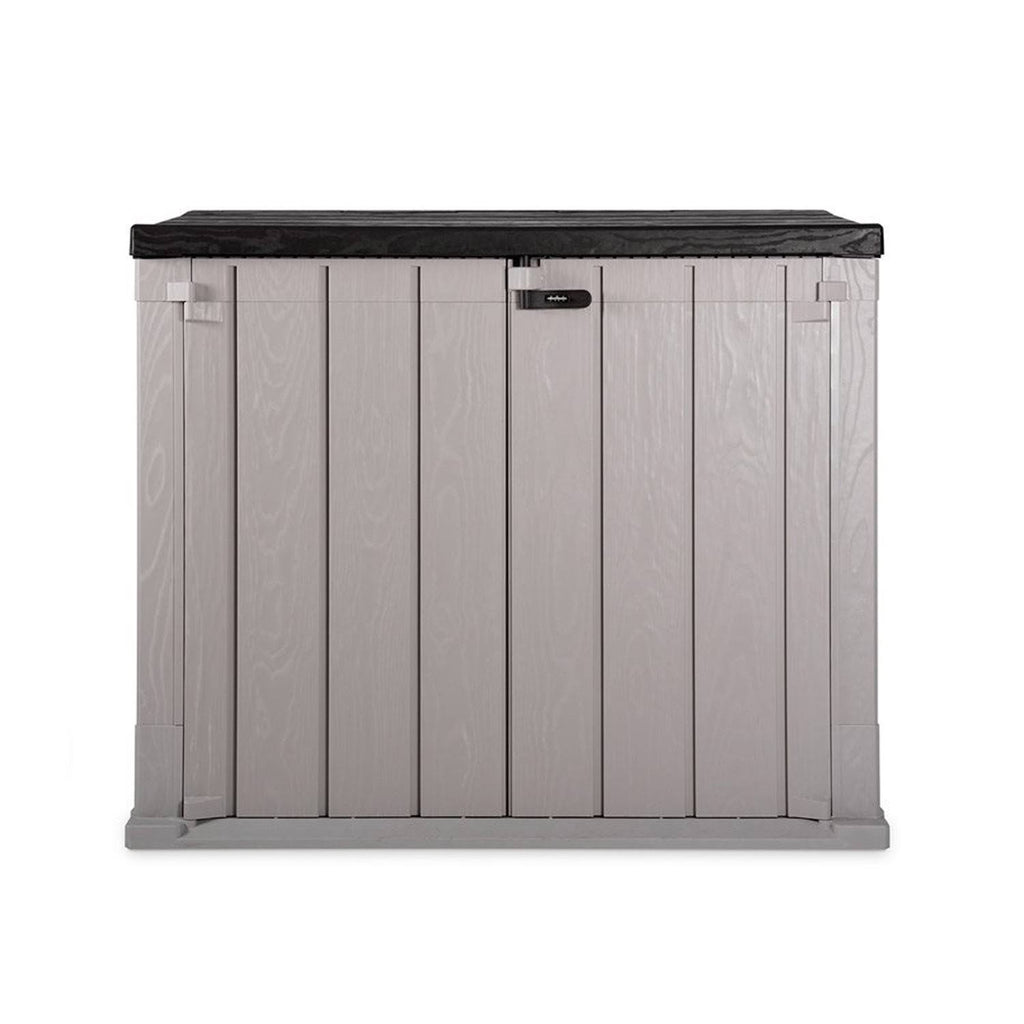 Black Weather Resistant Horizontal Storage Shed Cabinet I2103