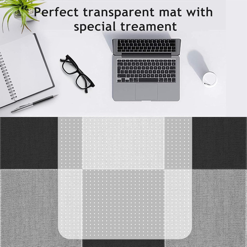 Transparent 3Pcs Office Chair Mat for Carpet Floor R955