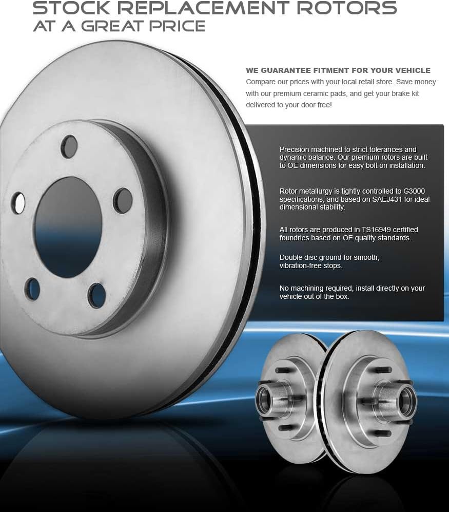 4 Lug Brake Rotors Set N182
