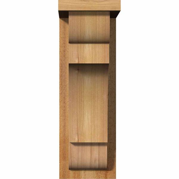 Rough Sawn Corbel with Backplate, Western Red Cedar H36434