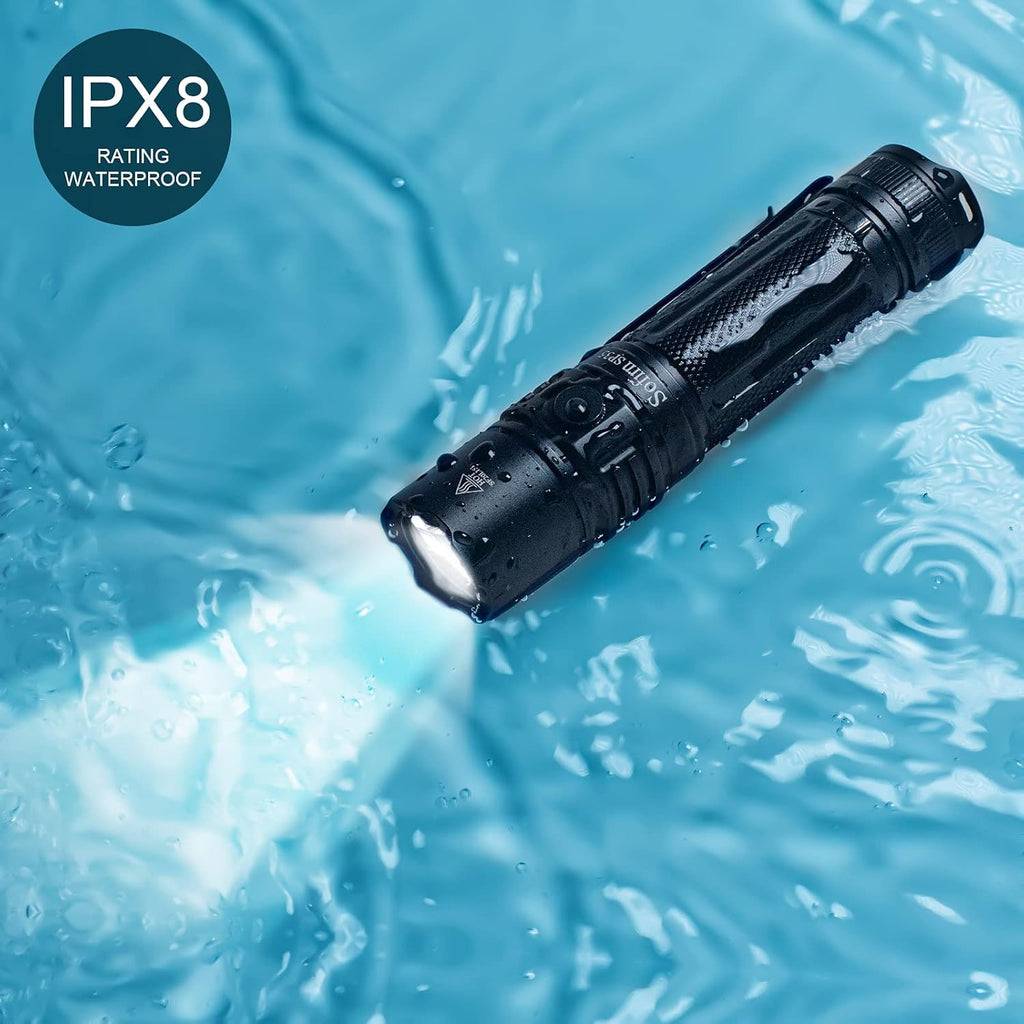Rechargeable LED Flashlight 2000 Lumen with ATR, USB-A to USB-C Cable R4230