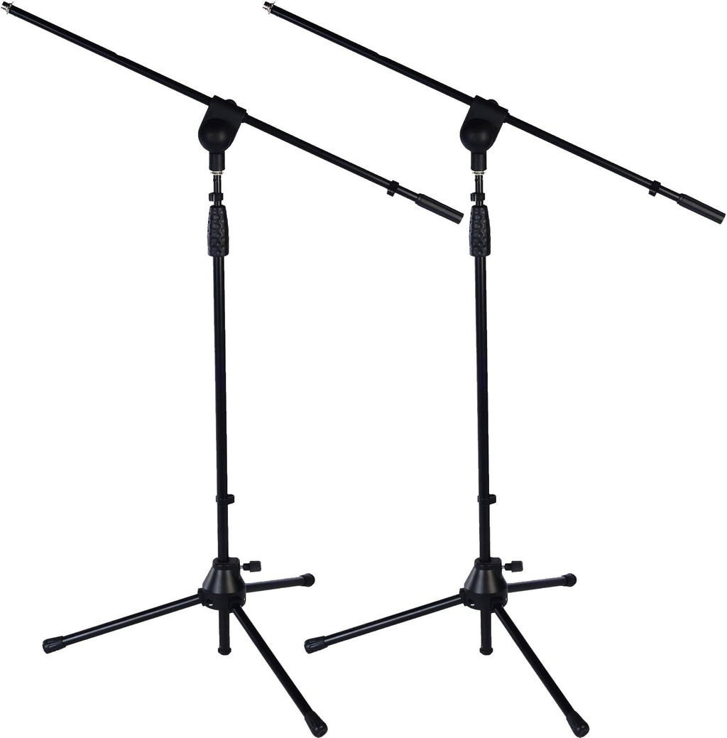 6 Pack Microphone Stand with Boom Arm, Height 38.5"-66" Q1946