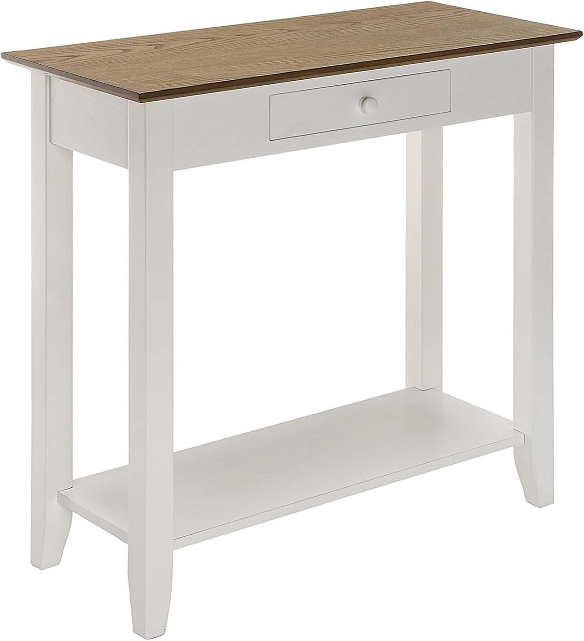 1-Drawer Hall Table with Shelf, Driftwood/White G943830