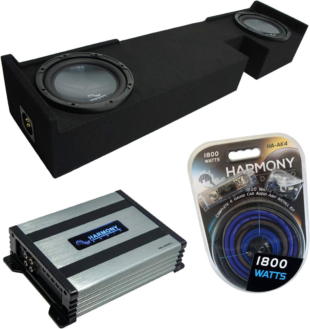 Ford F-150 Extended/Super Cab Truck 2000-2003 Bundled with Dual 12 Custom Sub Box Enclosure & 800W Amplifier B8841