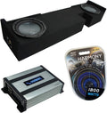 Ford F-150 Extended/Super Cab Truck 2000-2003 Bundled with Dual 12 Custom Sub Box Enclosure & 800W Amplifier B8841