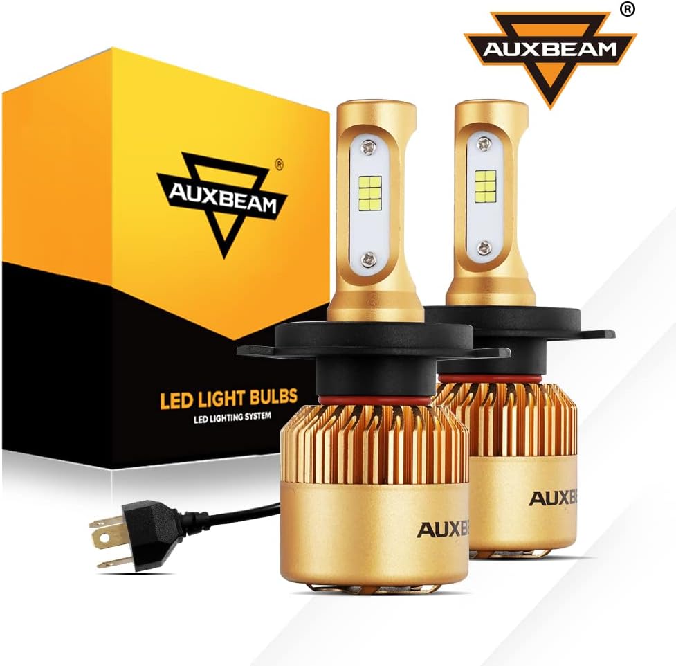 H4 9003 LED Light Bulbs, 8000LM 6500K Cool White, Pack of 2 A760