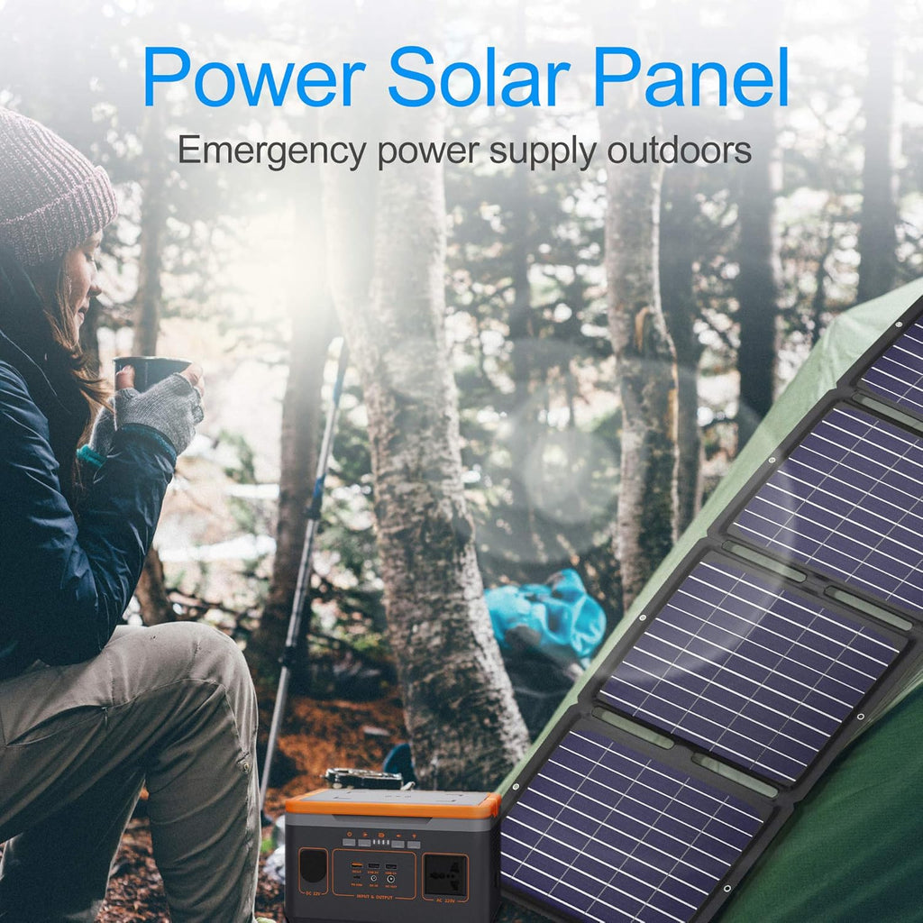 Portable Solar Panel 100W Foldable Charger Kit with USB and DC Port C9139