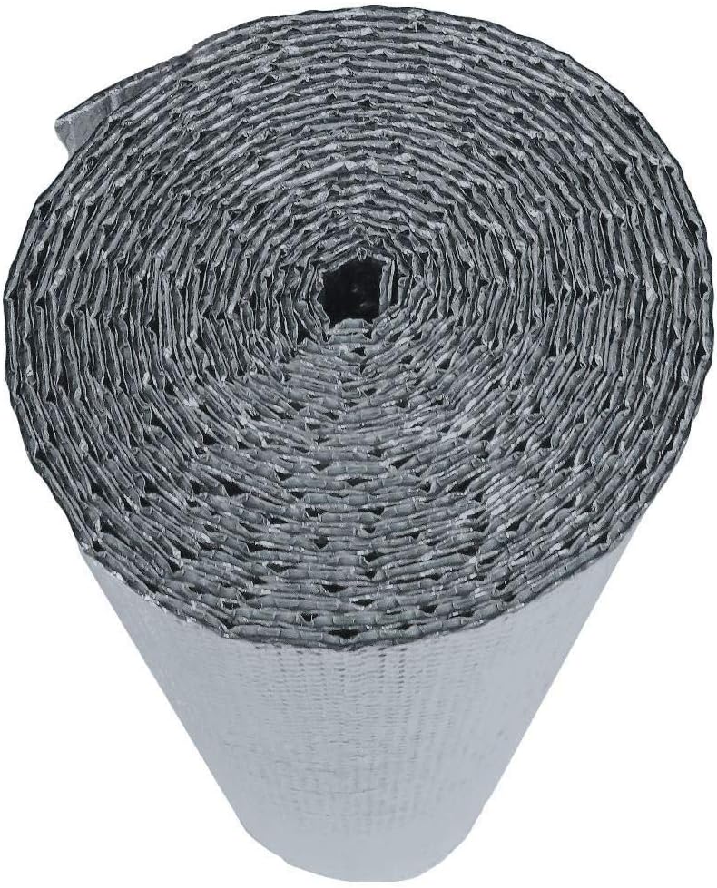 Double Sided Reflective Aluminum Foil Insulation Roll 24" x 25' Pack of 2 T281